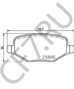 EG1Z2200C Комплект тормозных колодок, дисковый тормоз LINCOLN в городе Челябинск