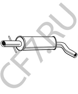 JZW253209A Средний глушитель выхлопных газов SKODA в городе Челябинск
