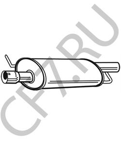 7E0253209C Предглушитель выхлопных газов VW в городе Челябинск