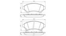 HOLDEN Комплект тормозных колодок, дисковый тормоз