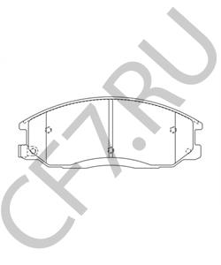 48130090A2 Комплект тормозных колодок, дисковый тормоз SSANGYONG в городе Челябинск