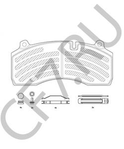 9291-073 Комплект тормозных колодок, дисковый тормоз SAE-SMB в городе Челябинск