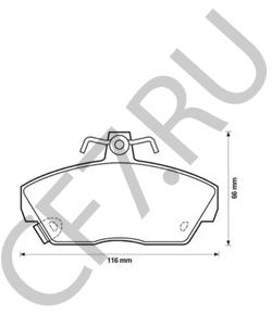 GBP90314 Комплект тормозных колодок, дисковый тормоз LDV в городе Челябинск