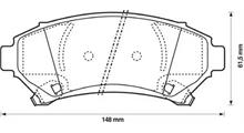 OLDSMOBILE Комплект тормозных колодок, дисковый тормоз