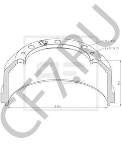 677 423 02 01 Тормозной барабан MERCEDES-BENZ в городе Челябинск