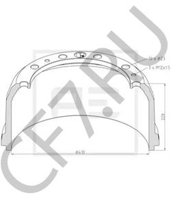 383 423 02 01 Тормозной барабан MERCEDES-BENZ в городе Челябинск