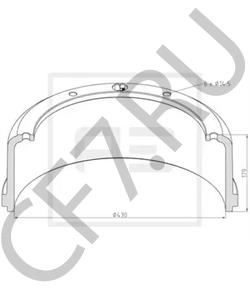 335 421 02 01 Тормозной барабан MERCEDES-BENZ в городе Челябинск