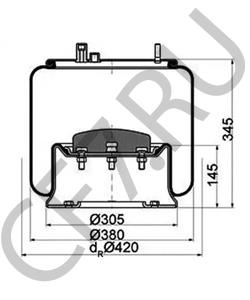 5010 052 722 Кожух пневматической рессоры RENAULT TRUCKS в городе Челябинск