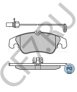 8K0 698 151 H Комплект тормозных колодок, дисковый тормоз AUDI (FAW) в городе Челябинск