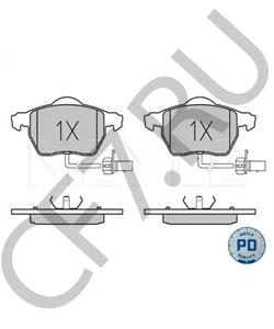 4B0 698 151 J Комплект тормозных колодок, дисковый тормоз AUDI (FAW) в городе Челябинск