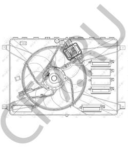 LR011905 Вентилятор, охлаждение двигателя Land Rover в городе Челябинск