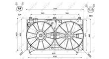 LEXUS Вентилятор, охлаждение двигателя