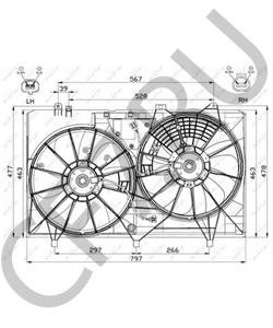 163630P250 Вентилятор, охлаждение двигателя LEXUS в городе Челябинск