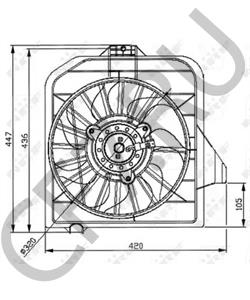 4809170AE Вентилятор, охлаждение двигателя DODGE в городе Челябинск