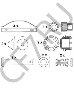 9291-042 Комплект тормозных колодок, дисковый тормоз SAE-SMB в городе Челябинск