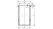 MERCEDES-BENZ Гильза цилиндра