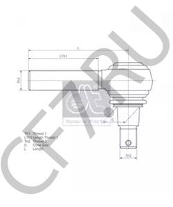 4248 5718 Наконечник поперечной рулевой тяги DEUTZ в городе Челябинск