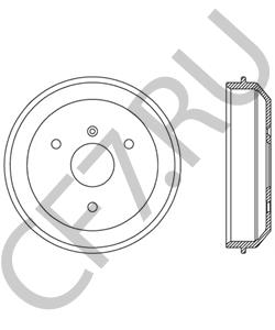 Q0004329V003000000 Тормозной барабан SMART в городе Челябинск