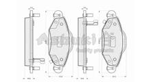 ROVER/TRIUMPH/AUSTIN Комплект тормозных колодок, дисковый тормоз