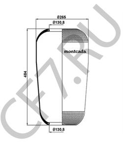 A3933280101 Кожух пневматической рессоры DAIMLER в городе Челябинск