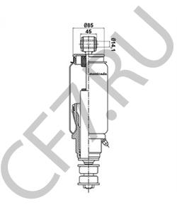 Sachs105855 Гаситель, крепление кабины MAN в городе Челябинск