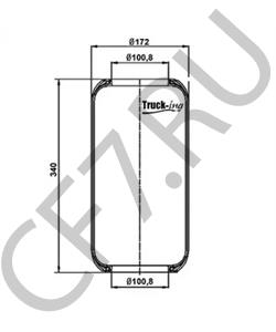 A0003280101 Кожух пневматической рессоры DAIMLER в городе Челябинск