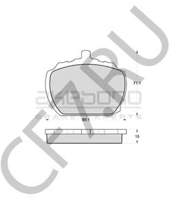 RTC3261 Комплект тормозных колодок, дисковый тормоз RELIANT в городе Челябинск