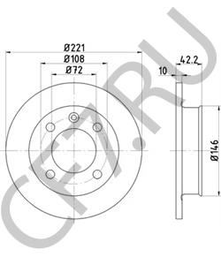 84FX1125CA Тормозной диск Ford в городе Челябинск