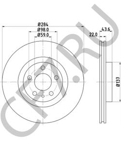 52015291 Тормозной диск FIAT в городе Челябинск