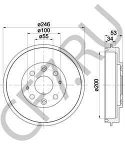 B45526251A Тормозной барабан MAZDA в городе Челябинск