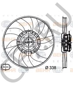 8K0 959 455 R Вентилятор, охлаждение двигателя AUDI (FAW) в городе Челябинск