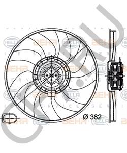 8K0959455C Вентилятор, охлаждение двигателя AUDI (FAW) в городе Челябинск