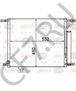 94838818 Конденсатор, кондиционер CHEVROLET в городе Челябинск