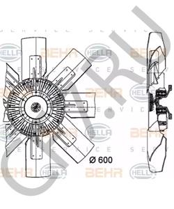 3621 25 Вентилятор, охлаждение двигателя NEOPLAN в городе Челябинск